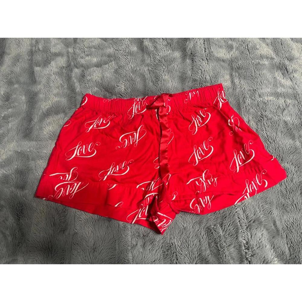 Victoria’s Secret Red “Love” Sleep Shorts – Size Small